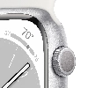 Умные часы Apple Watch Series 8 45 мм Silver Aluminium Case with Silver Sport Band, размер M/L